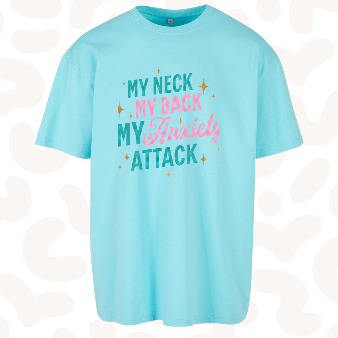Adult Graphic T-shirt Anxiety attack Heavyweight - sizes XS-5XL