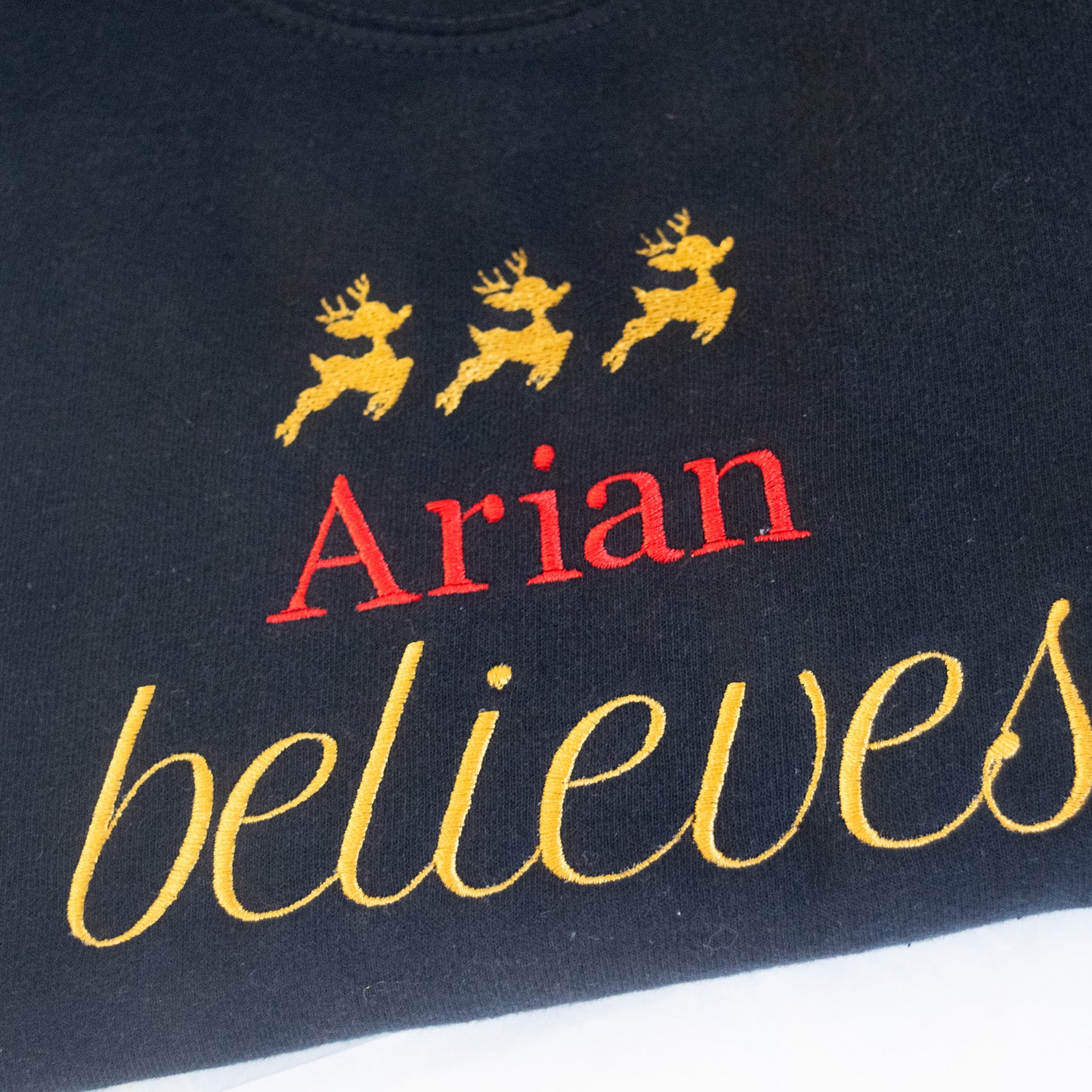 kids christmas Sweater - Name Believes