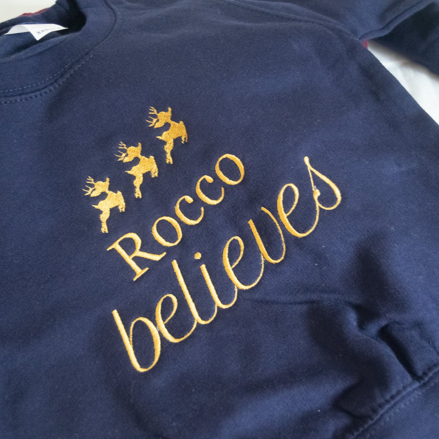 kids christmas Sweater - Name Believes