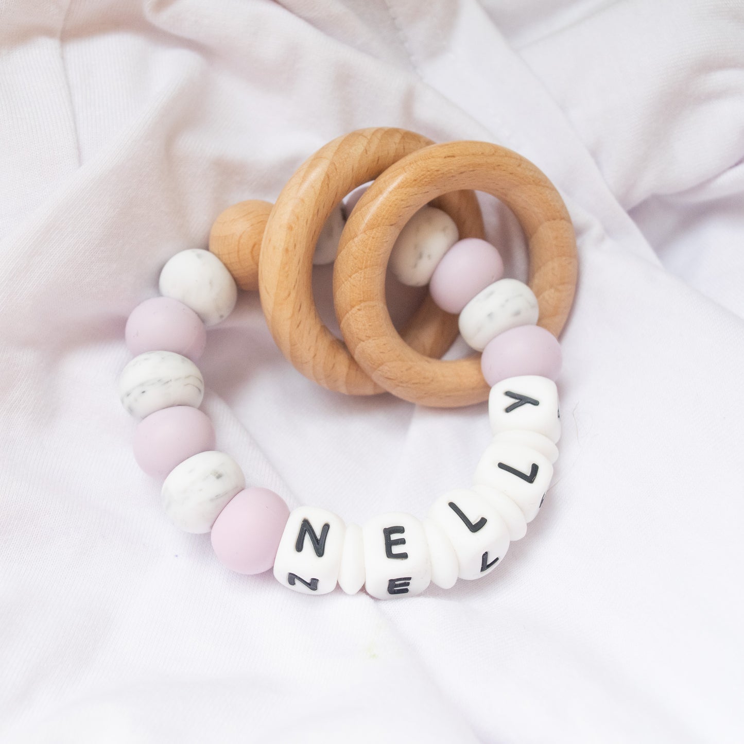 Personalised Teether Marble Collection Multiple colour options