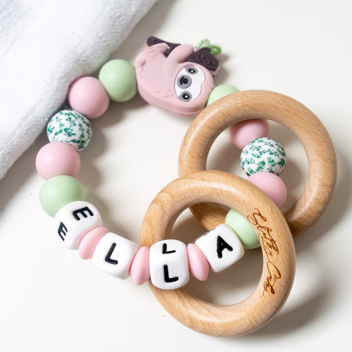 Sloth Teether - Pink