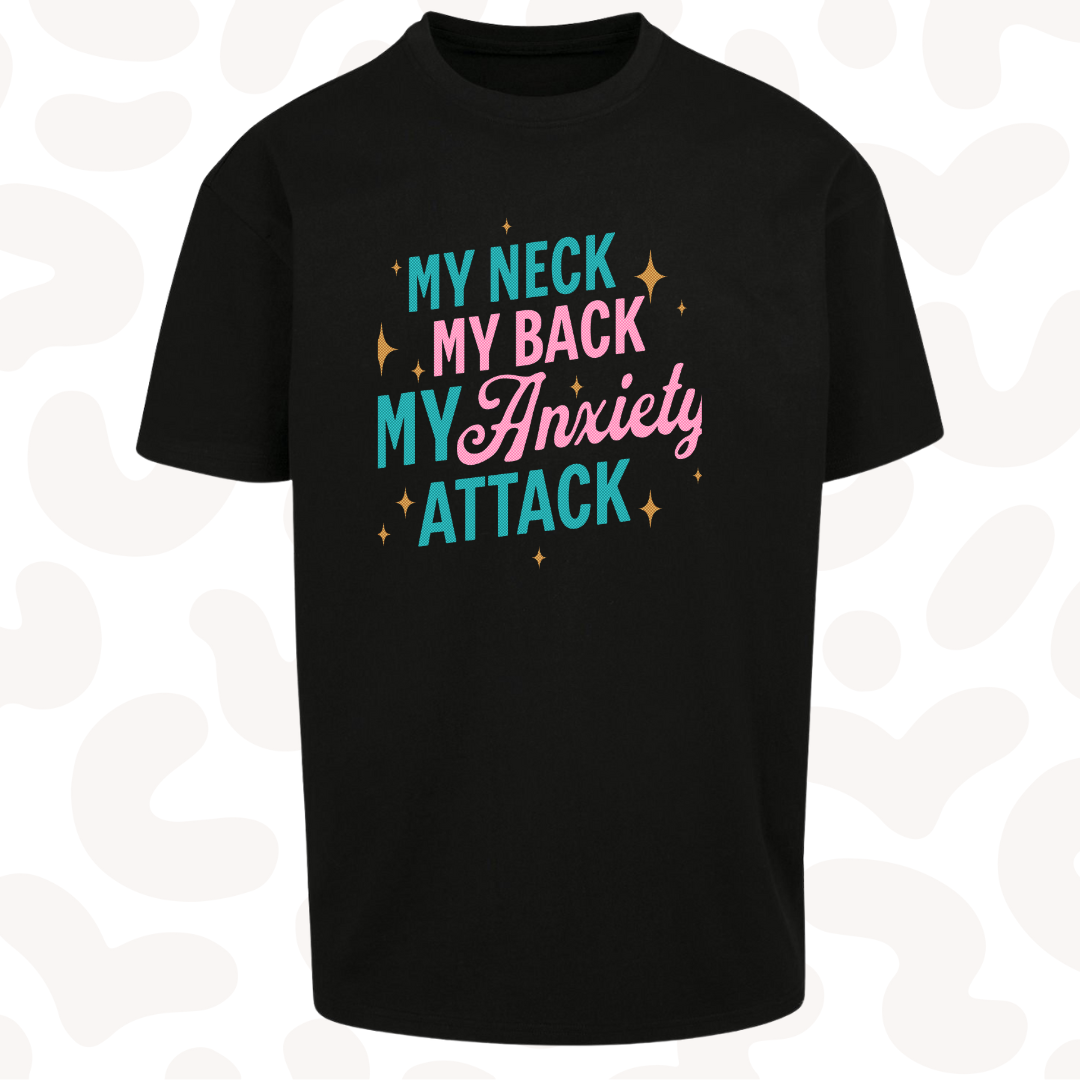 Adult Graphic T-shirt Anxiety attack Heavyweight - sizes XS-5XL