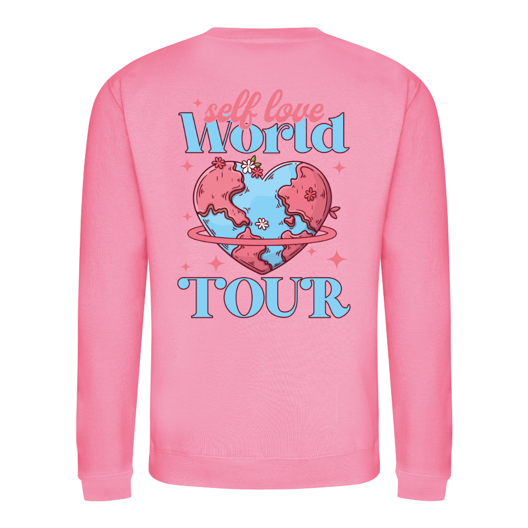 self love world tour t cotton sweater graphic printed