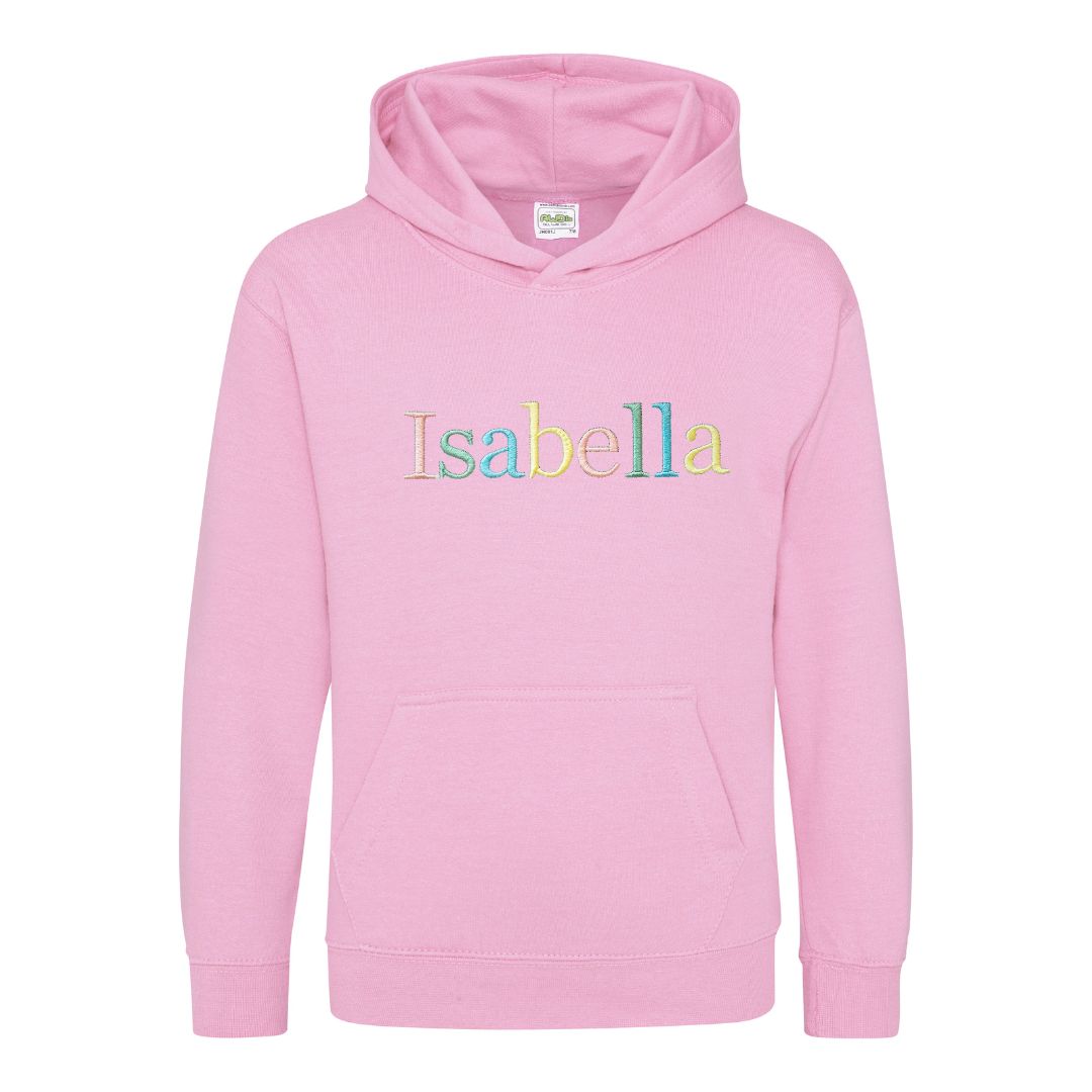 🌟Kids' Custom Hoodie 🌈 | Personalise Your Little One's Style! 🎨 Rainbow Mix