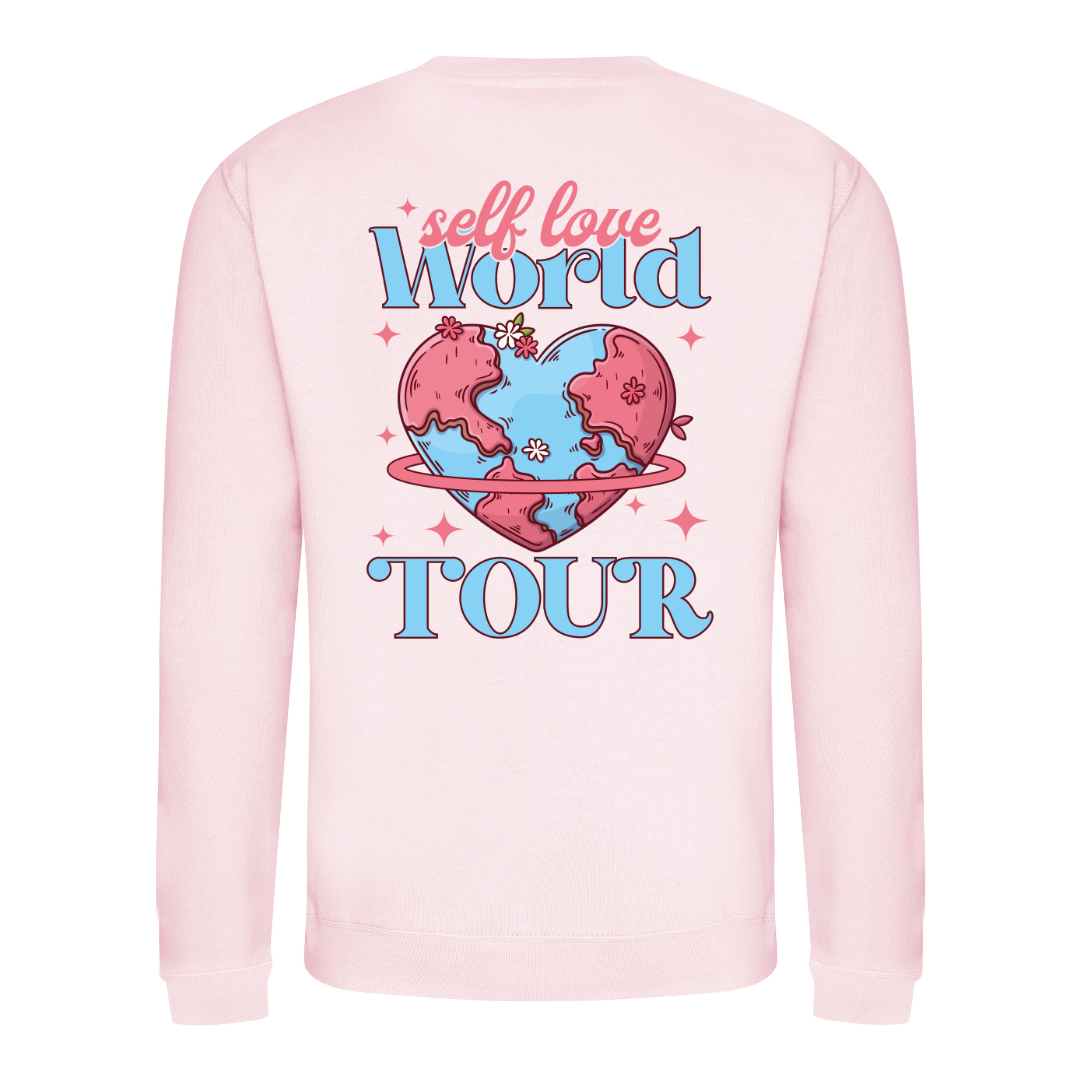 self love world tour t cotton sweater graphic printed