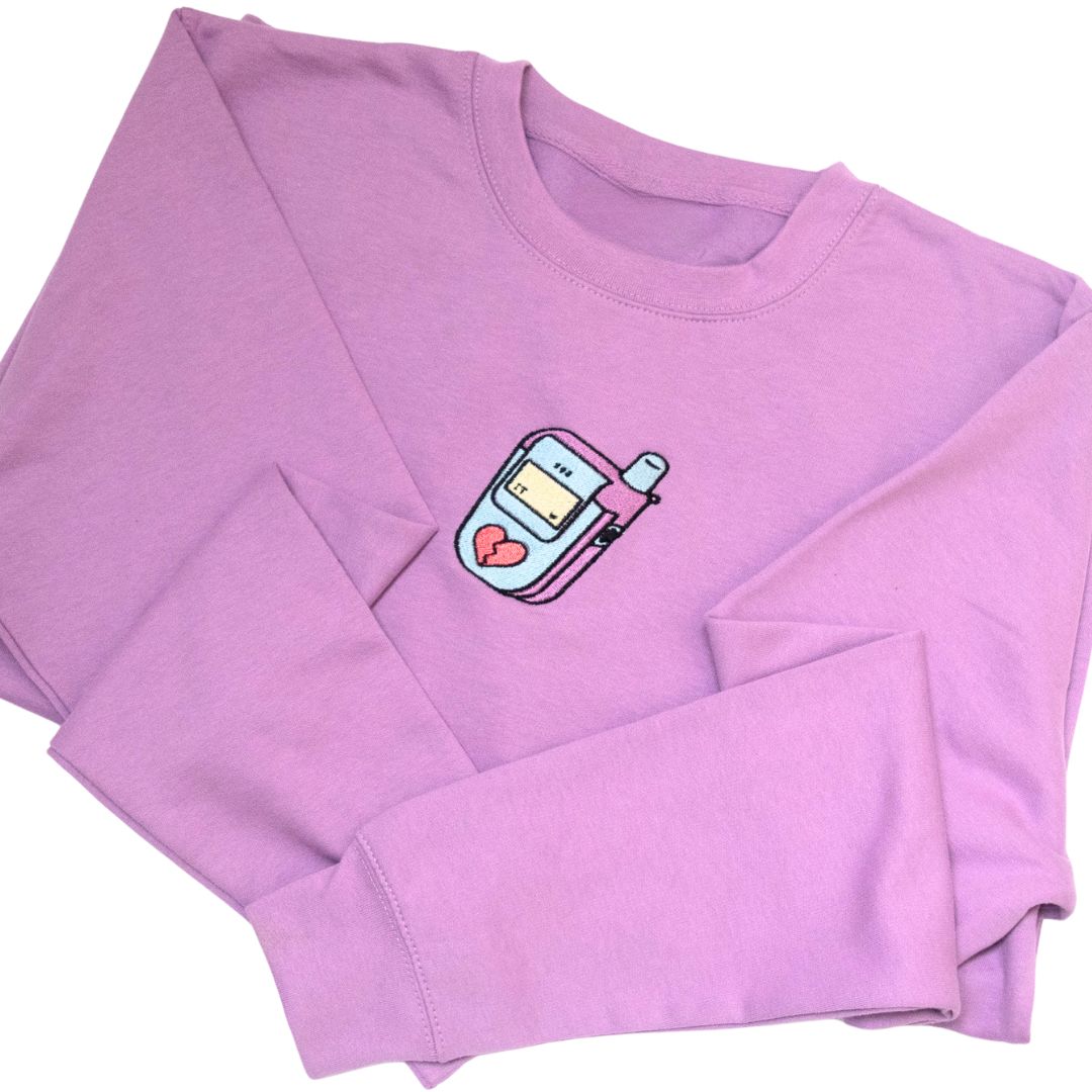 ☎️ Adults 90s retro flip phone sweatshirt 🍭