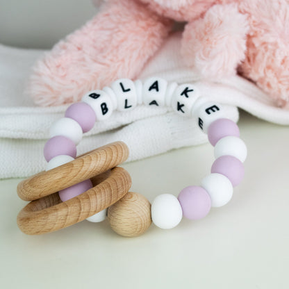 Personalised Teether - White Collection Multiple colour options