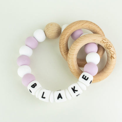 Personalised Teether - White Collection Multiple colour options