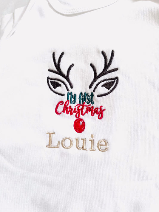 My First Christmas Infant Top - Adorable Holiday Outfit for Baby's Debut Celebration