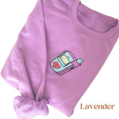 ☎️ Adults 90s retro flip phone sweatshirt 🍭