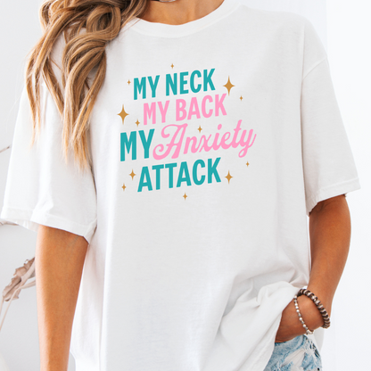 Adult Graphic T-shirt Anxiety attack Heavyweight - sizes XS-5XL