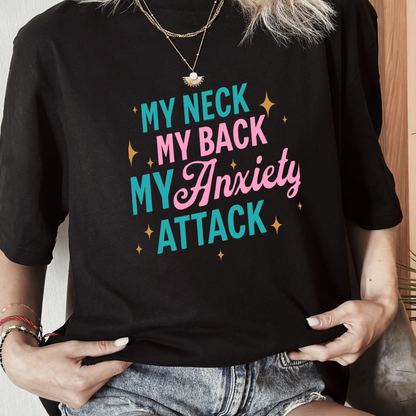 Adult Graphic T-shirt Anxiety attack Heavyweight - sizes XS-5XL