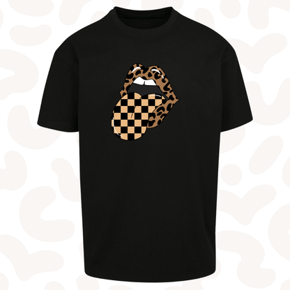 Adult Graphic T-shirt Leopard Print Grunge Heavyweight - sizes XS-5XL