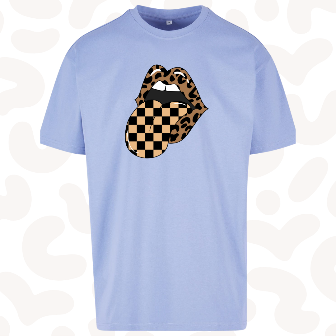 Adult Graphic T-shirt Leopard Print Grunge Heavyweight - sizes XS-5XL