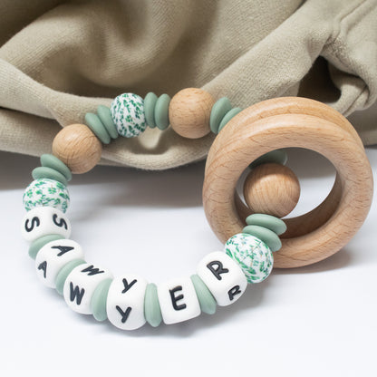 Personalised Teether - Botanical leaves Lentil Collection