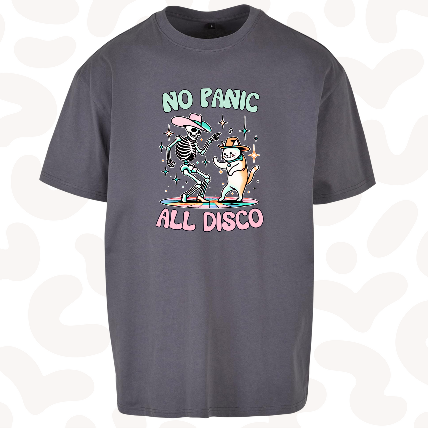 No Panic all disco oversized fit graphic tee heavyweight