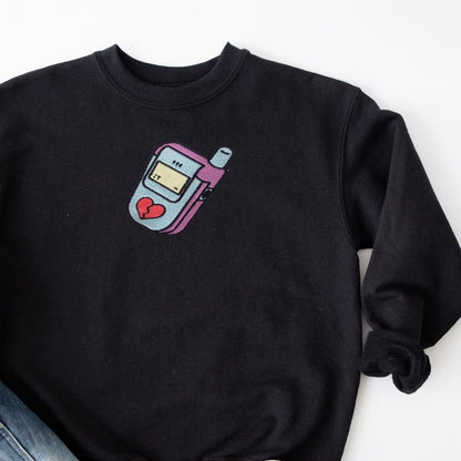 ☎️ Adults 90s retro flip phone sweatshirt 🍭