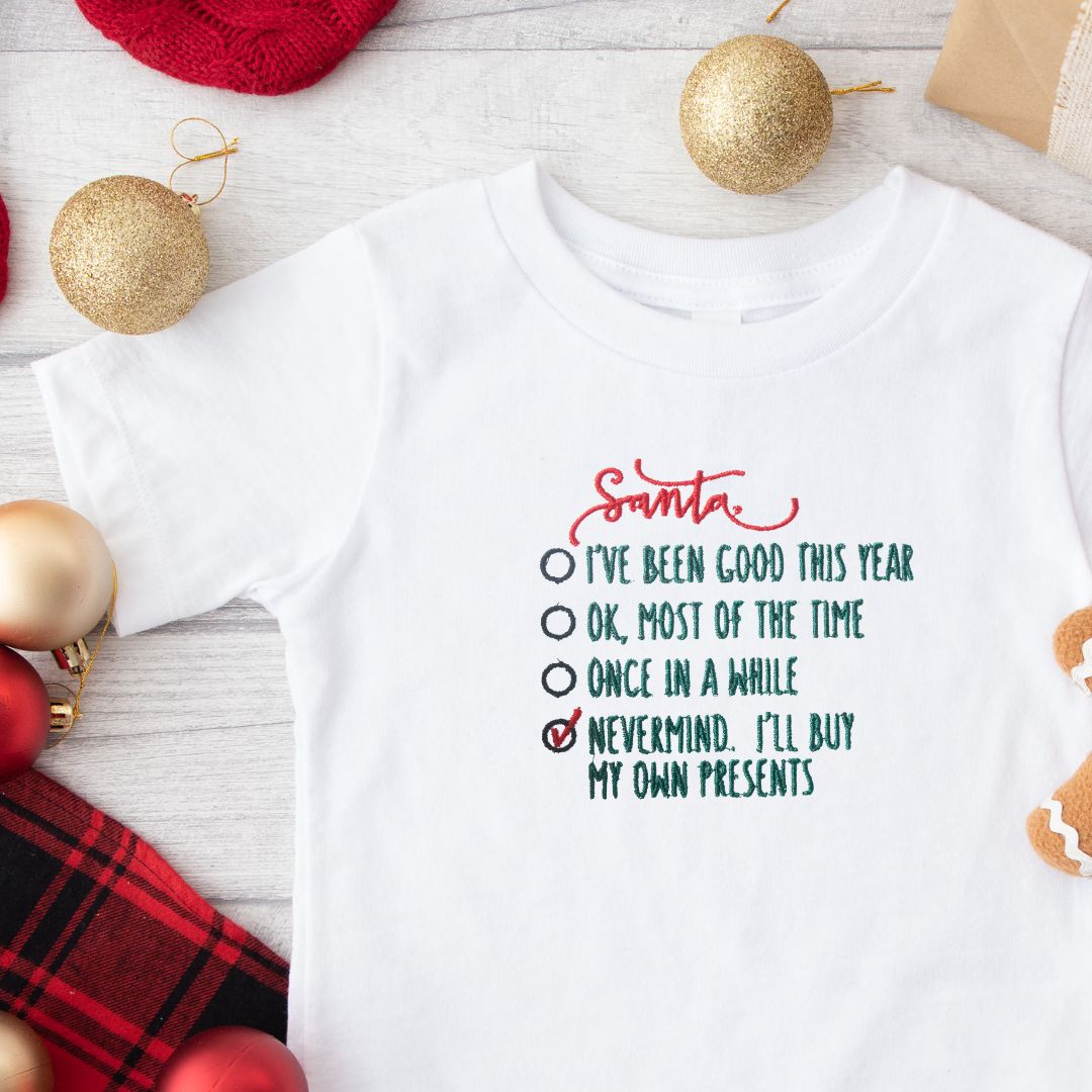 Funny Christmas top AGE 0-4 years long or short sleeve