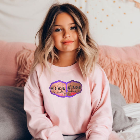 🌟 "Girl Gang" Embroidered Sweater - Join the Squad! 💃👯‍♀️