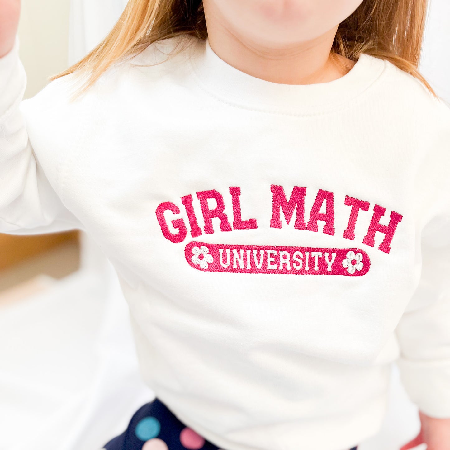 🌟 Girl Math Embroidered Sweater - Join the Squad! 💃👯‍♀️