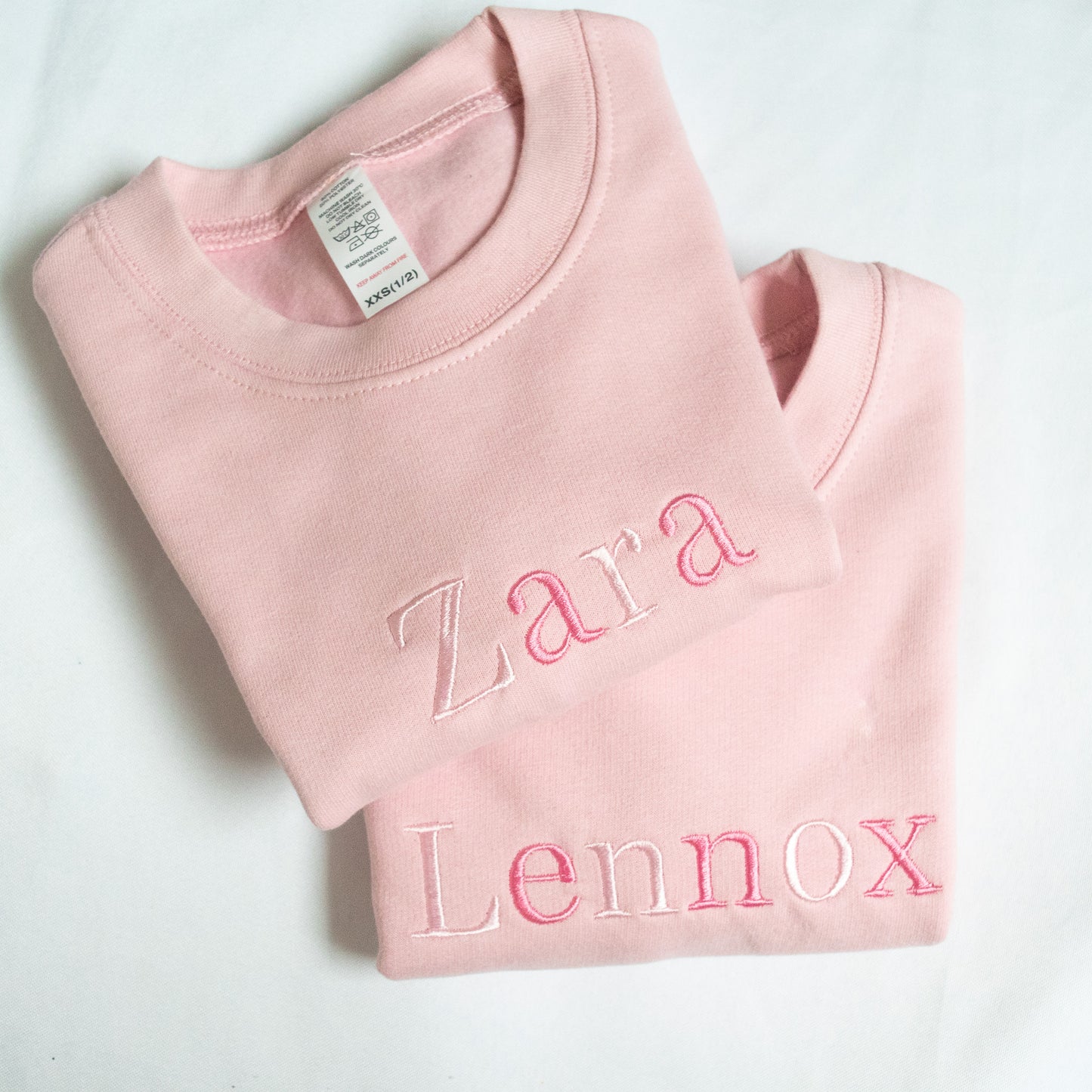 🌟 Custom Embroidered Kids' Sweater - Make It Yours! 🧵Pink mix 💞