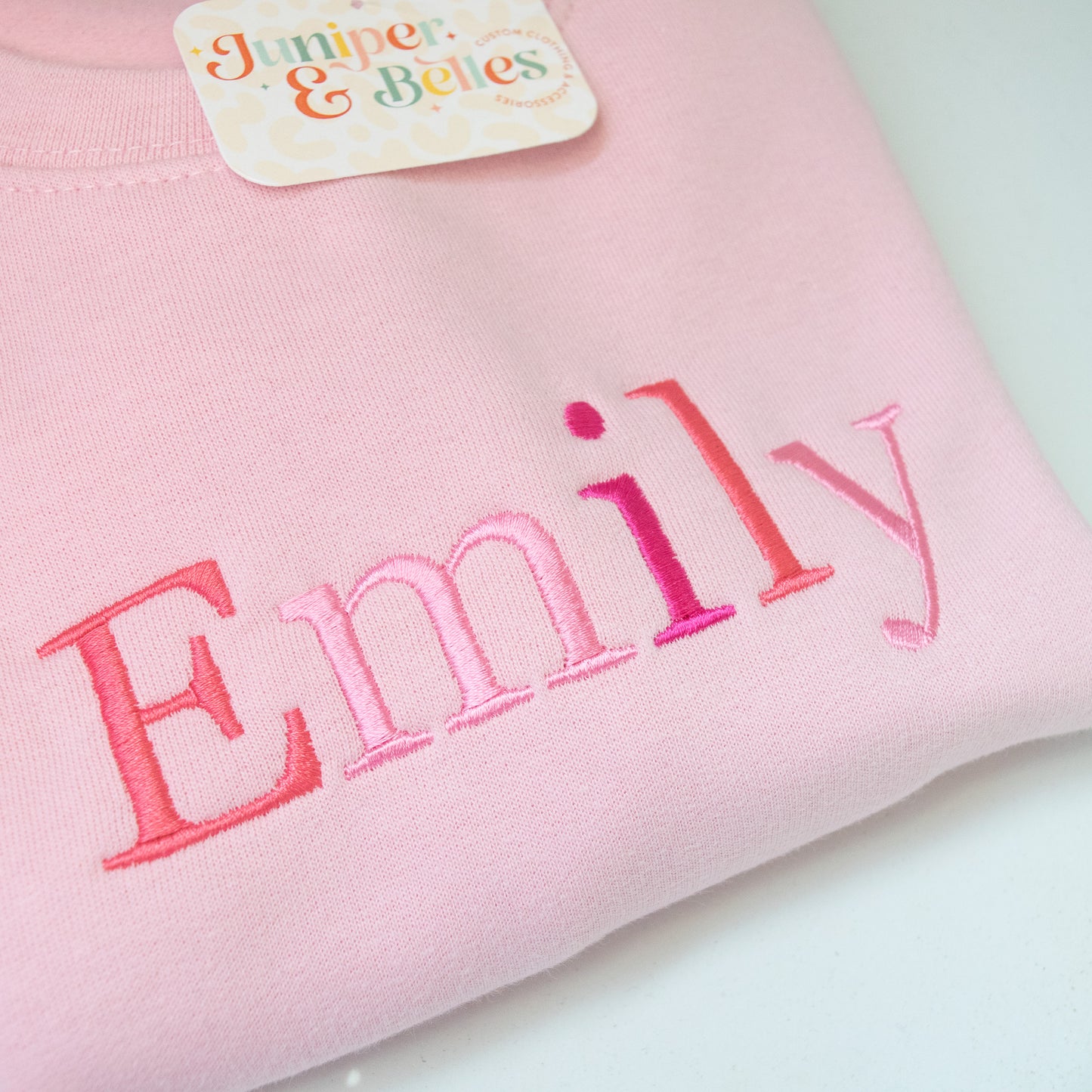 🌟 Custom Embroidered Kids' Sweater - Make It Yours! 🧵Cherry Mix