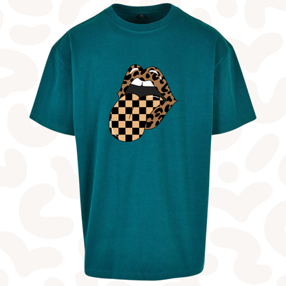 Adult Graphic T-shirt Leopard Print Grunge Heavyweight - sizes XS-5XL