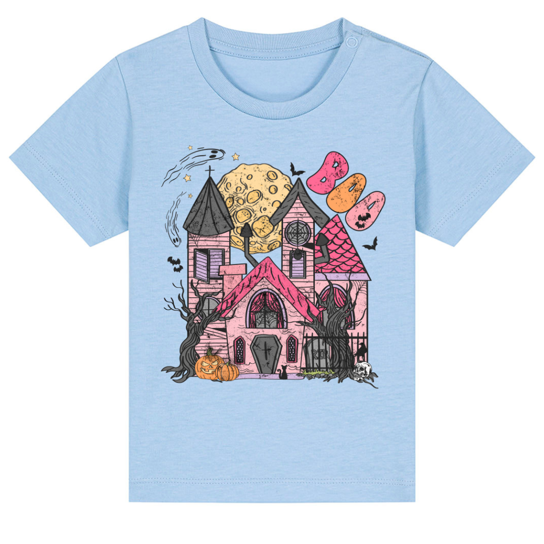 Haunted House Halloween Kids Graphic T-shirt