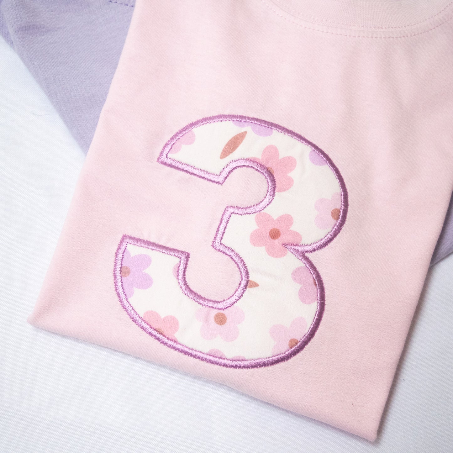 Personalised Applique Sweater - Little Flower 🤩 Initial or Birthday Age