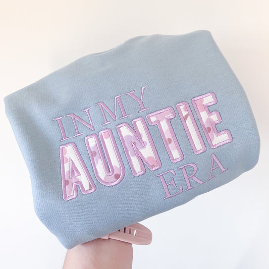 In my Auntie Era Sweatshirt - Little Flower