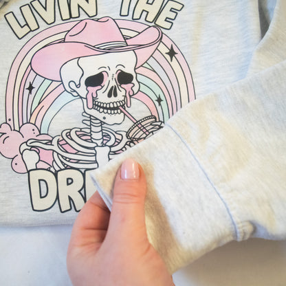 Livin the dream adult unisex printed sweater