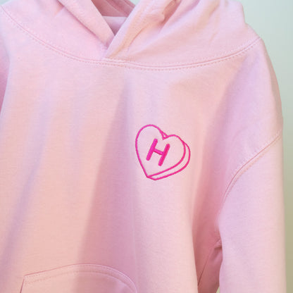 Candy Heart Initial Hoodie