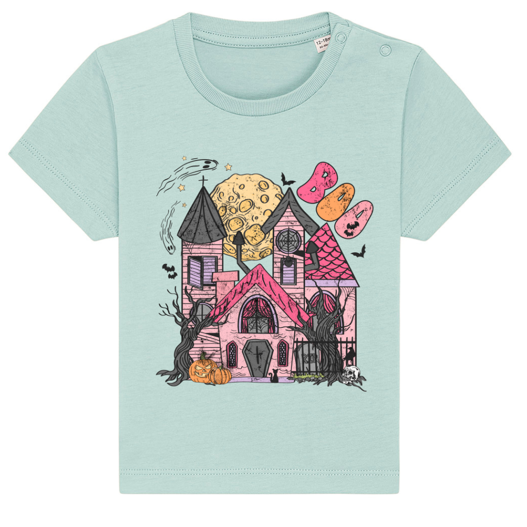 Haunted House Halloween Kids Graphic T-shirt