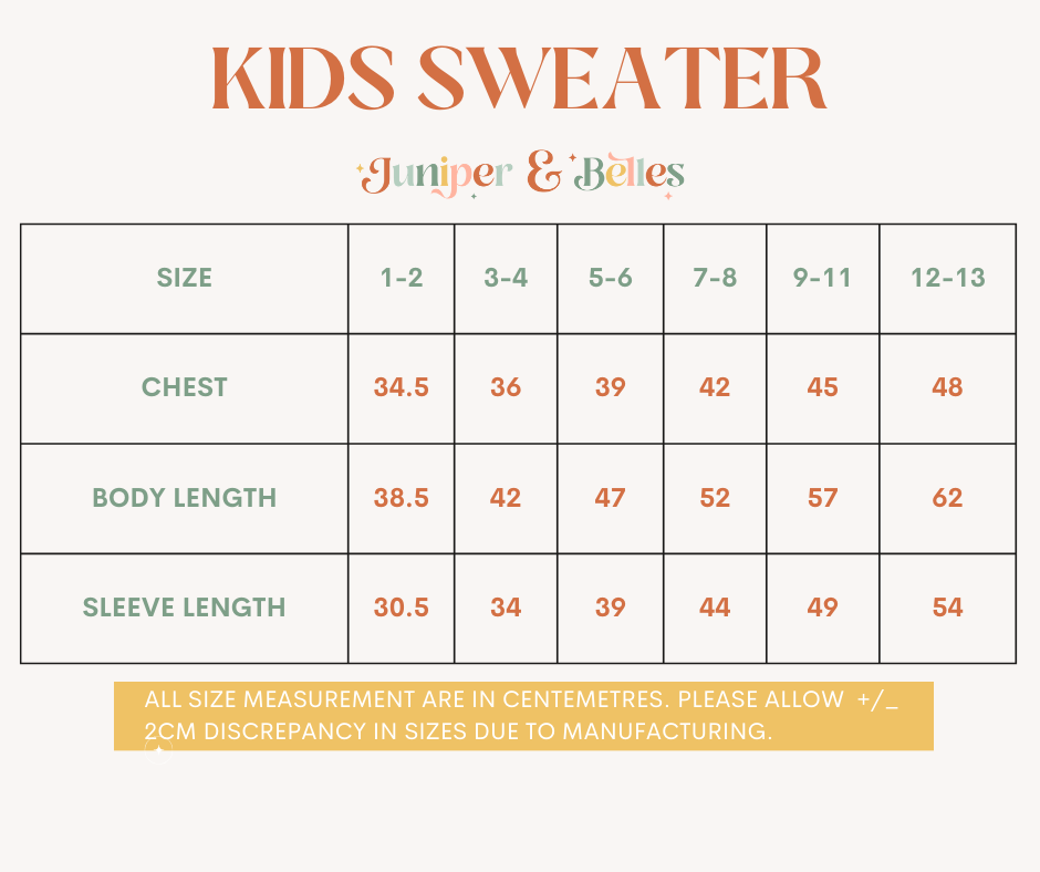 🌟 Custom Embroidered Kids' Sweater - Make It Yours! 🌈 Beige Thread mix