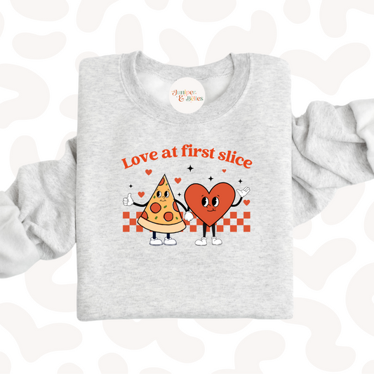 ADULT love at first slice graphic printed sweater