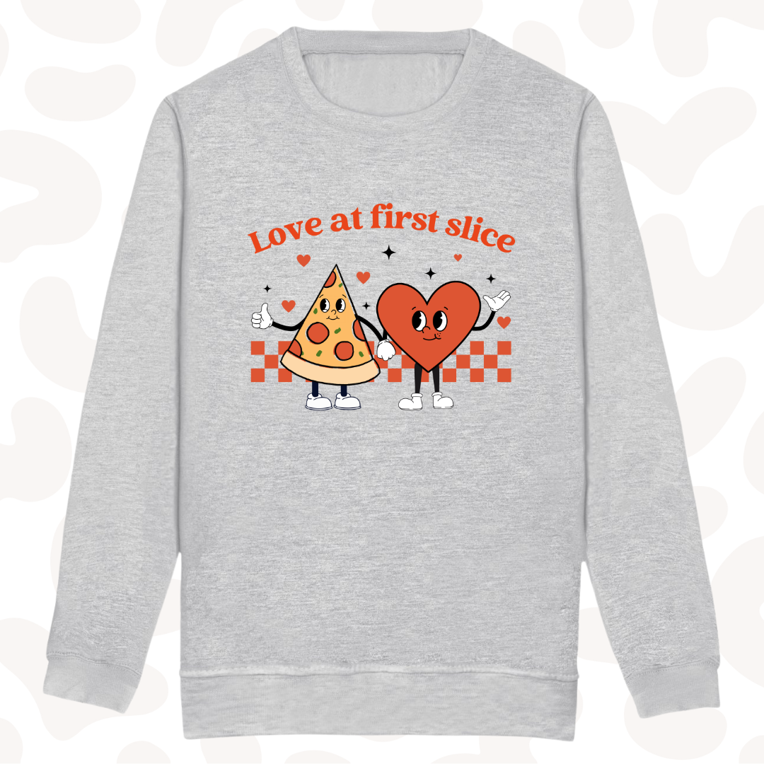 Love at first slice kids sweater children's 2 Colour options