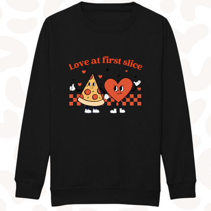 Love at first slice kids sweater children's 2 Colour options