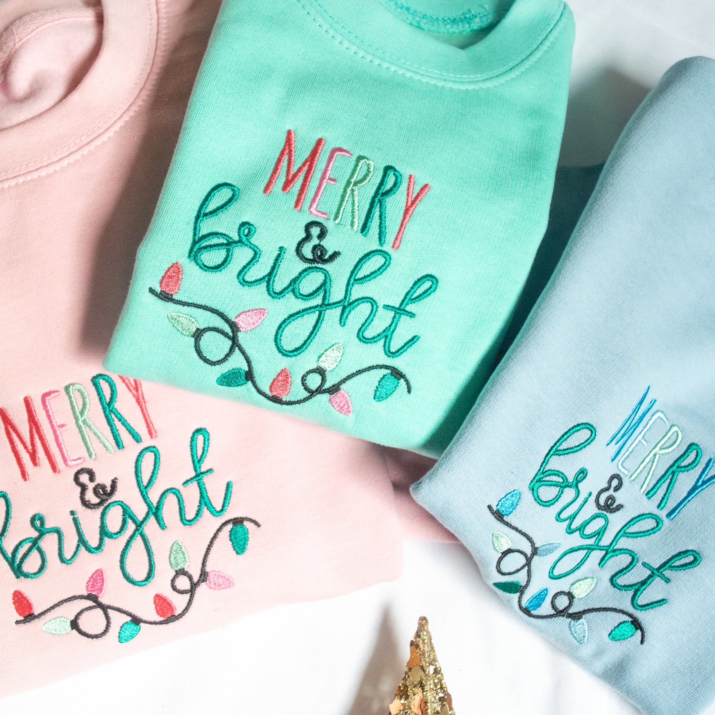 Merry & Bright Adult Christmas Jumper UNISEX