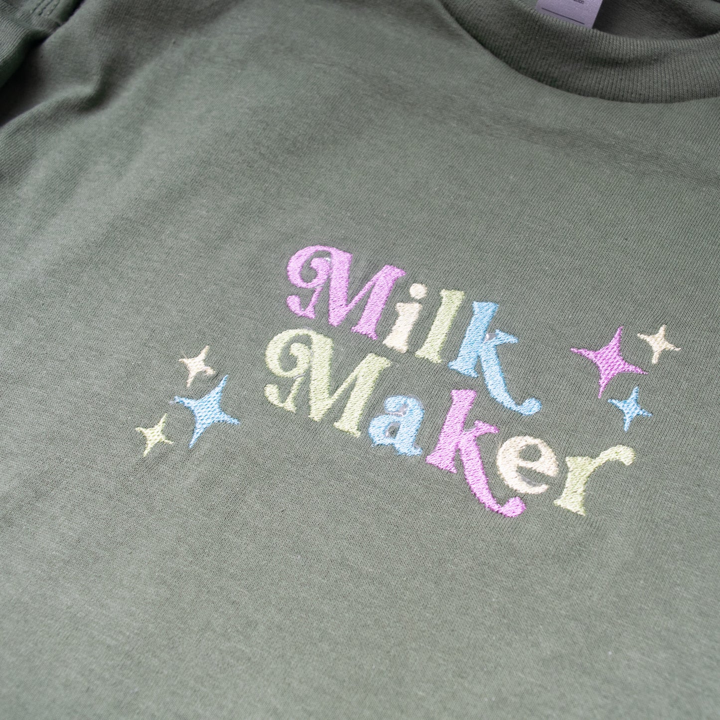🌟 Empowerment Embroidered 'Milk Maker' Breastfeeding Awareness Top 🤱