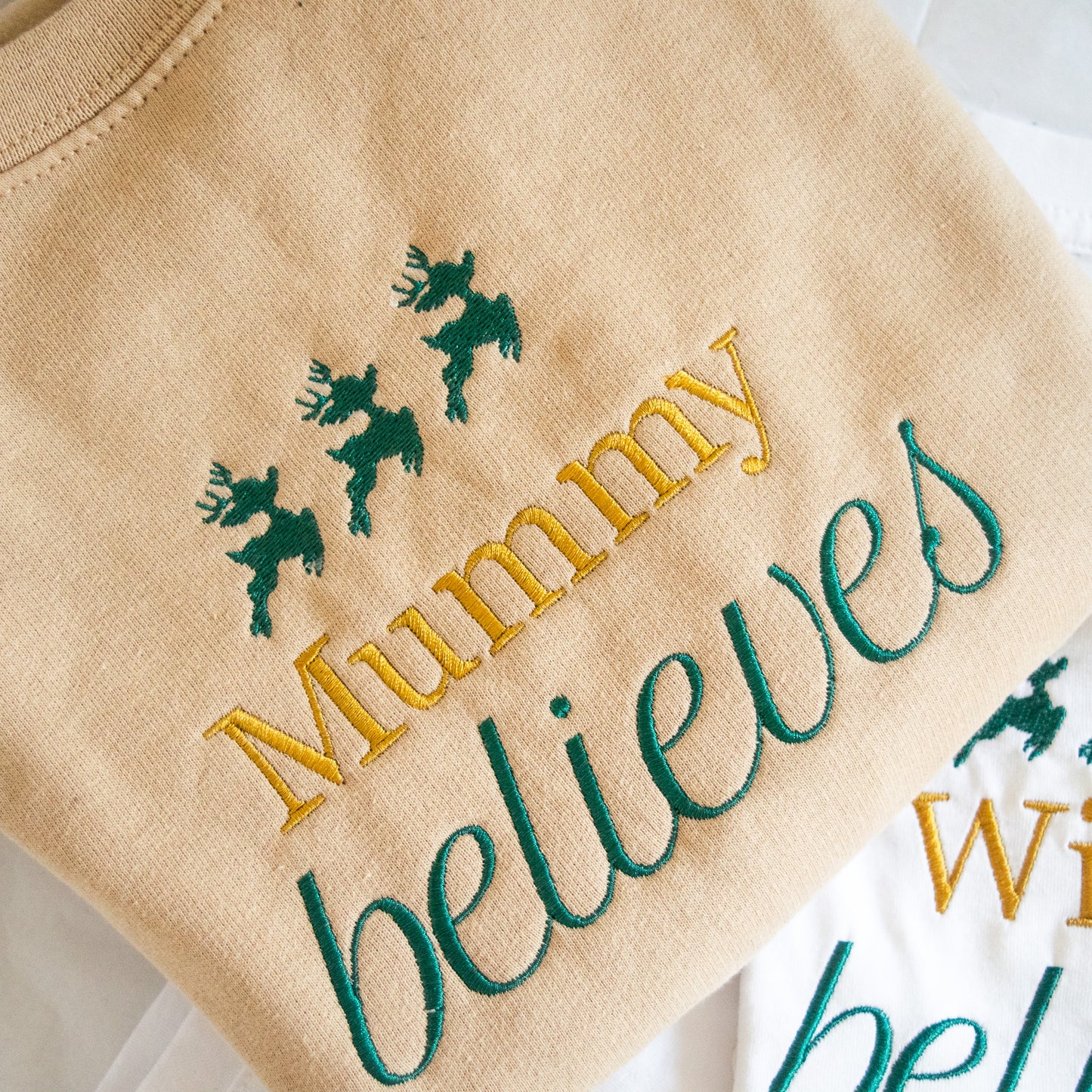 🦌 Festive Reindeer Christmas Top for Name Believers (Sizes XS-XXL)"
