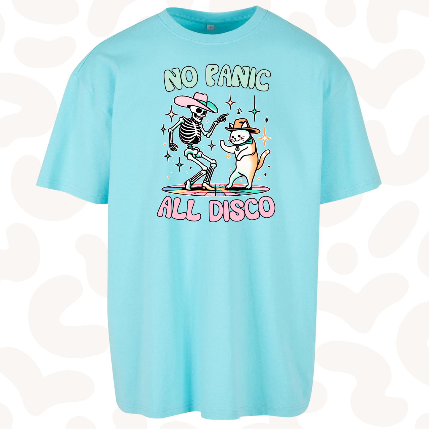 No Panic all disco oversized fit graphic tee heavyweight