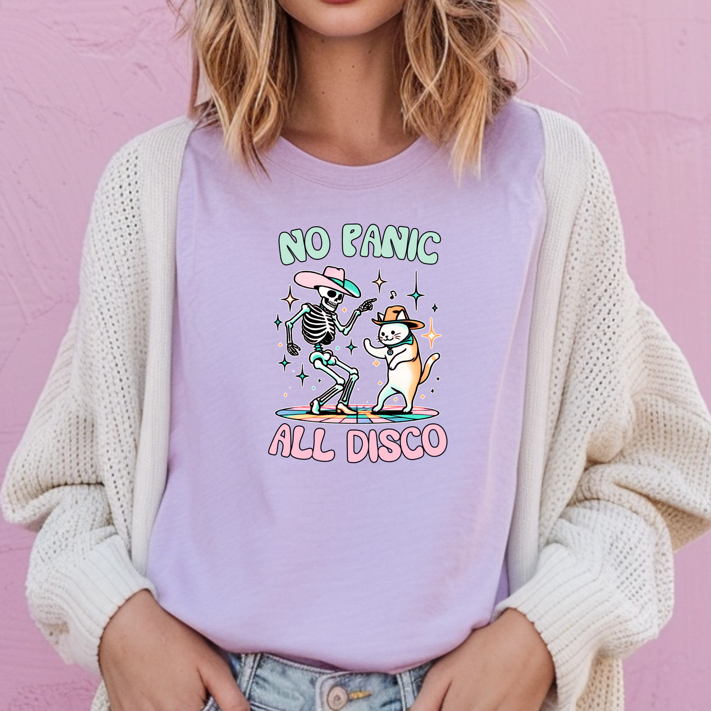 No Panic all disco oversized fit graphic tee heavyweight