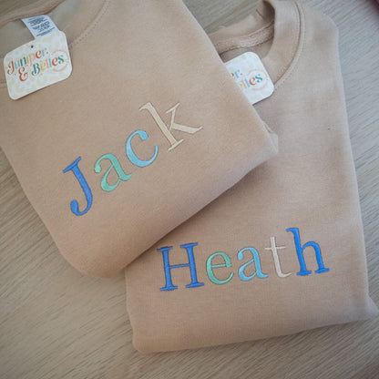 🌟 Custom Embroidered Kids' Sweater - Make It Yours! 🌈 magic  mix