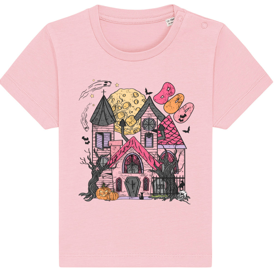 Haunted House Halloween Kids Graphic T-shirt