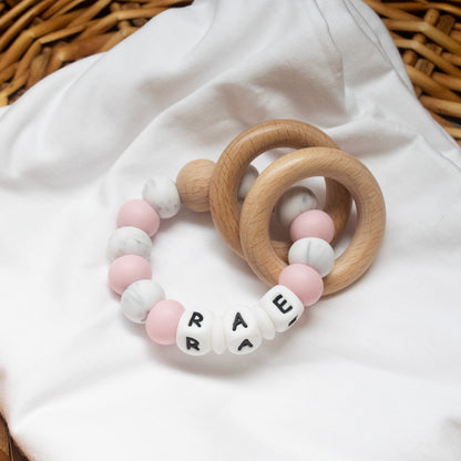 Personalised Teether Marble Collection Multiple colour options