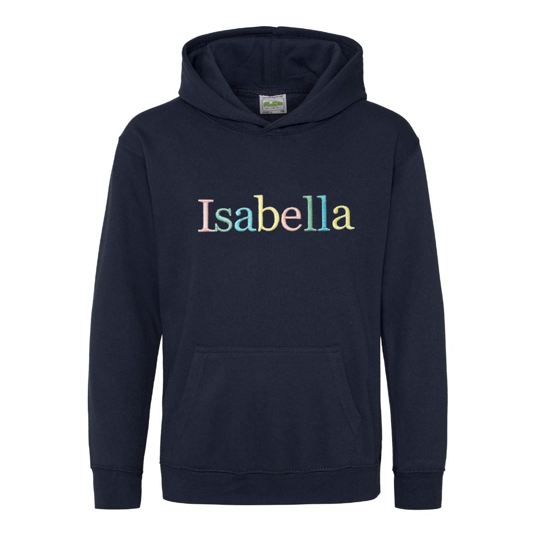 🌟Kids' Custom Hoodie 🌈 | Personalise Your Little One's Style! 🎨 Rainbow Mix