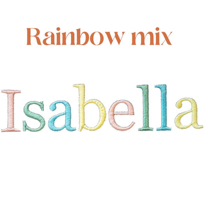 🌈 KIDS Custom Embroidered Kids' Top - Rainbow mix  🦄 3-13 years