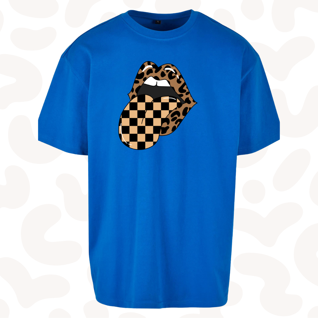 Adult Graphic T-shirt Leopard Print Grunge Heavyweight - sizes XS-5XL