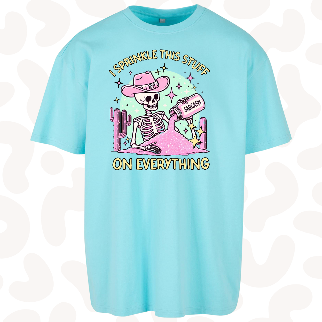 Ray of sarcastic sunshine oversized fit graphic tee heavyweight