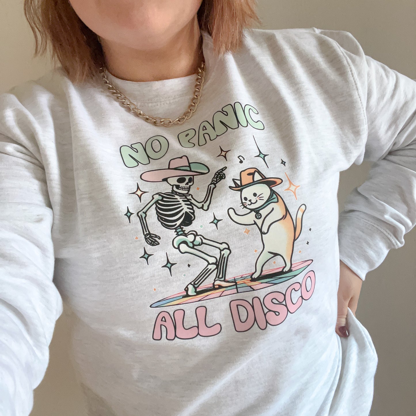 No panic all disco adult unisex printed sweater